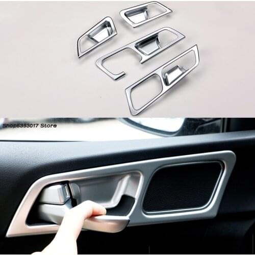 Car Inner Inside Door Panel Handle Frame Trim Cover Sticker For Kia Sportage QL 2016 2017 2018 2019 2020 2021 Car Accessories