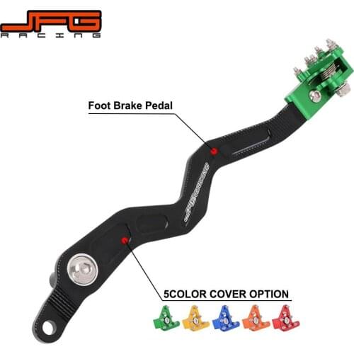 Motorcycle CNC Aluminum Rear Foot Brake Pedal Lever For KAWASAKI KLX300R 2020 KLX250 D-TRACKER 2001-2020 Dirt Bike