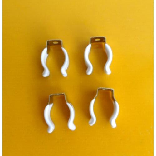 100pcs/lot accessories Plastic packages T5 bracket fixed card lamp metal clip spring clip buckle