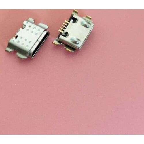 100pcs/lot Micro USB 5Pin Jack Connector socket Data charging port tail plug For Samsung Galaxy A01 A015 A015F/DS