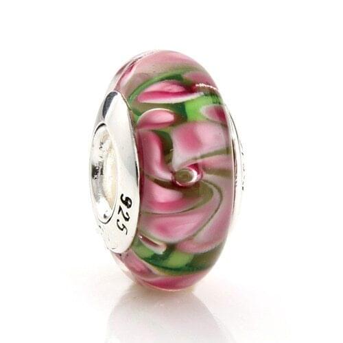 CKK 925 Sterling Silver Thread Murano Glass Beads Fits For Bracelets Bracelets & Bangle Jewelry Charms