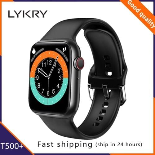 LYKRY T500+ PLUS Smart Watch 1.75 inch Screen Bluetooth Call 44mm IWO Watches Waterproof Heart Rate Fitness Band PK W26 W56 K8