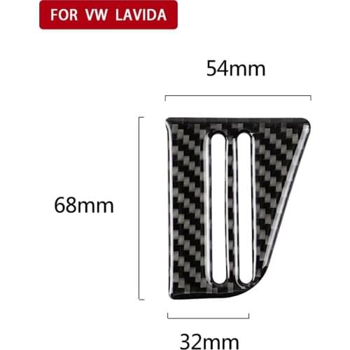 Carbon Fiber Sticker Center Control Water Cup Holder Decoration Trim for Volkswagen Lavida 2015-2016 Car Styling Accessories