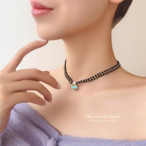 CCijiNG Fashion Choker Necklaces Natural Crystal Romantic Sweater Neck Chain Pearl Jewelry Women High Quality SG0015