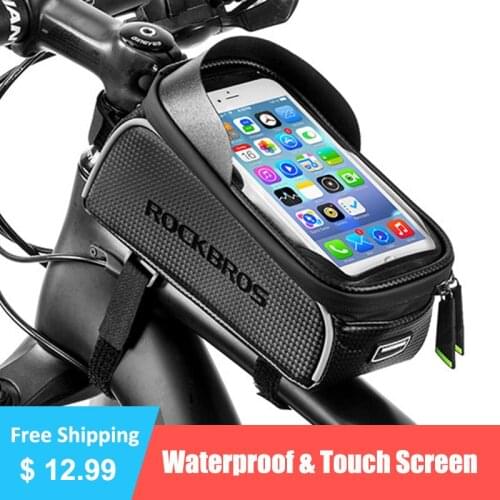 Bicycle Bag Waterproof Touch Screen Cycling Bag Top Front Tube Frame MTB Road Bike Bag Phone Case Bike Accessories