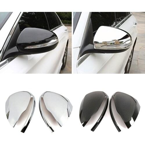 For Mercedes Benz E C GLC Class W213 W205 X253 Exterior Part Modify Rear view Mirror Protector Shell Cover Side Mirror Trim