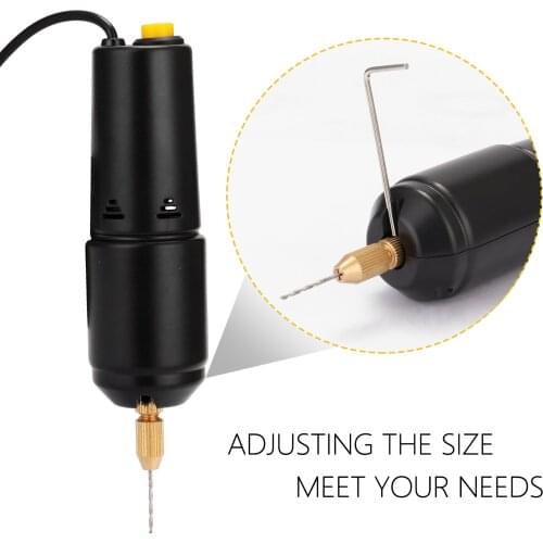 Z-U36 Professional Mini Electric Drill USB Puncher 5V Power Small Grinding Power Tool for Jewelry Pearl Resin DIY