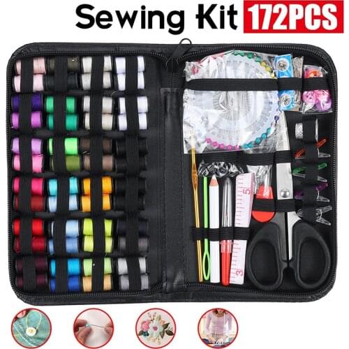 1 Set Portable Multifunction Sewing Kits DIY Thread Thimble Needle Embroidery Craft Tools Household Sewing Box Set