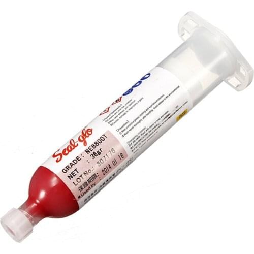 1pc SMD SMT BGA IC Stencil Paste Dispenser Red Glue PCB Reflow Masking 30ml/40g