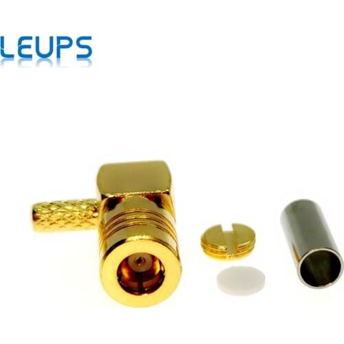 2PCS SMB Female Jack Right Angle Crimp RG174 RG316 RF Connector