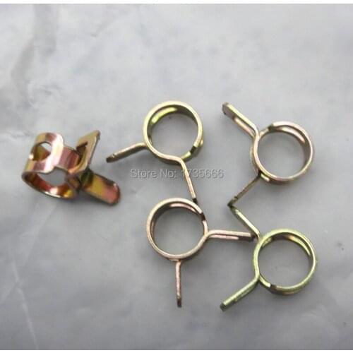 2000PCS New 10mm Spring Car Oil Water Hose Pipe Tube Clamp Fastener air hose tube fuel pipe Universal fit size