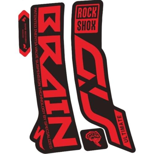2019 rockshox sid brain smart version front fork sticker mountain bike bicycle waterproof sticker decoration