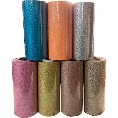 Free Shipping 1 sheet 30cmx50cm Glitter heat transfer vinyl heat press cutting plotter HTV Iron On DIY