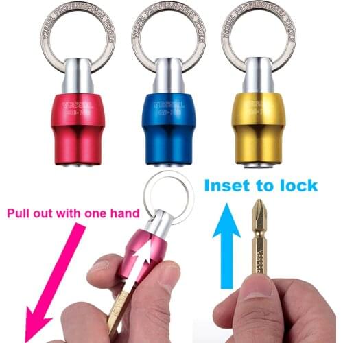 Japan Vessel Screwdriver Bits Holder Quick Catcher for Craftspeople with Flat Ring