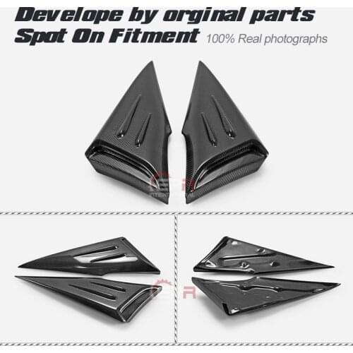 For 2011-2018 Prius ZVW50 SKBL Type Carbon Fiber C pillar Add On Exterior Car Accessories