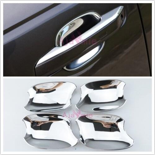 For Audi A4 2017 2018 B9 Sedan Avant Allroad Sportback Coupe Cabriolet Door Handle Bowl Insert Overlay Chrome Car Styling