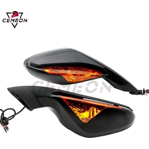 For Augusta MV F3 675 2012-2018 F3 800 2013-2017 Motorcycle rearview mirror with turn signal light,reverse mirror reflector