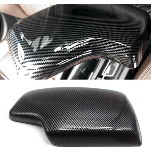 For BMW 3 Series F30 2012 - 2018 Interior Auto Car Center Console Armrest Box Carbon Fiber Texture Protection Covers