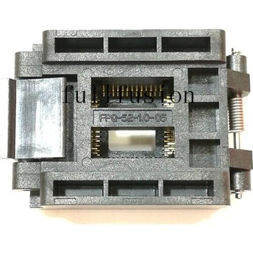 FPQ-52-1.0-05 QFP52P IC Test Socket 1.0mm Pitch Enplas LQFP52 Burn in Socket