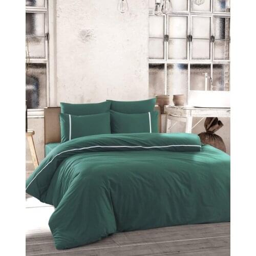 Double duvet cover set 200x220 Queen Size Made in Turkey 100% Cotton pillowcase Bed Sheet 4-Piece Simplicity and Elegance