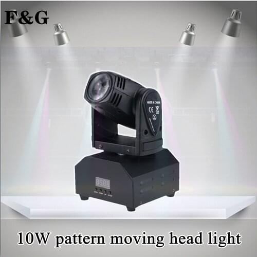 Mini moving head light 10W Led RGBW mixed color DJ spotlight DMX beam stage lighting effect stage light for home entertainment a