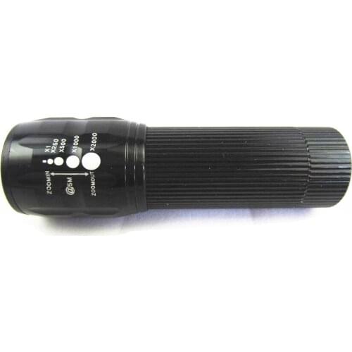 The best quality mini LED Flashlight! lamp XML Strong Lumens Lanterna Torch light Zoomable lantern penlight bike light FL0001