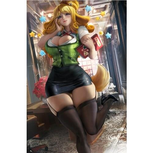 Sexy Anime Girl Isabelle Wall Posters Custom Japanese Game Character Canvas Paintings Art Print Hanging Pictures for Bedroom