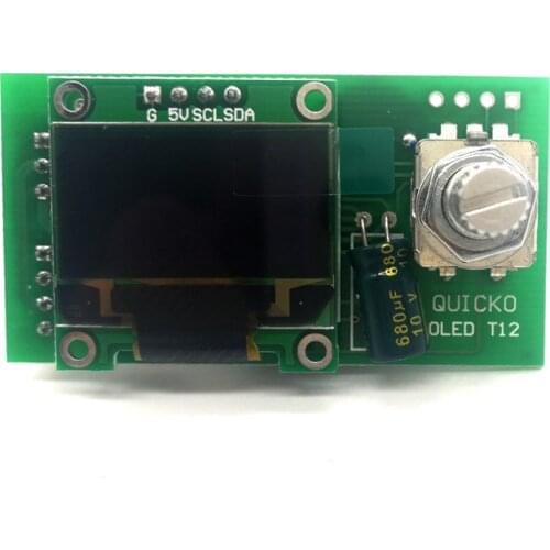 QUICKO T12 soldering iron head control board STC OLED adjustable temperature soldering station DIY repair tool