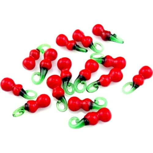 GLOWCAT 4pcs 21882 Green Red Gourd Charm Pendant Natural Glass Charms For Kids Earrings Necklace DIY Jewelry Making Supplies