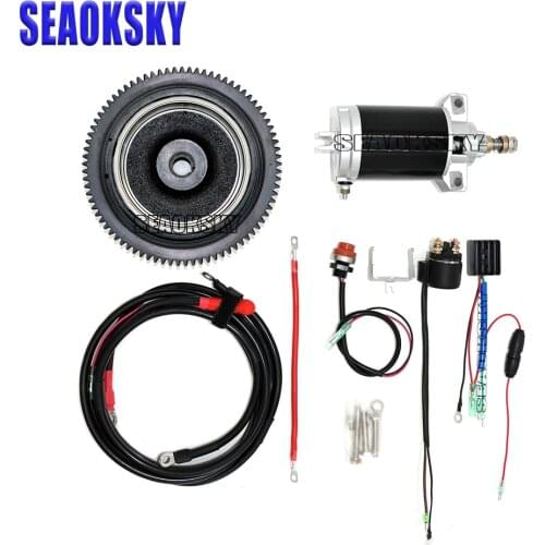 F15 4 Stroke 15HP Outboard motor Rear Control Change to Electric Start Engine Kit for Yamaha 4 stroke 15HP