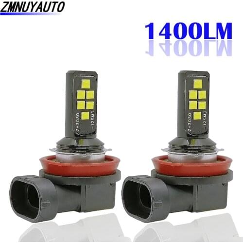 2pcs Fog Lamp H11 H8 H1 H3 H7 9005 9006 3030 12SMD Chips Fog Light HB4 HB3 DRL Car Driving Running Fog lamp 12V