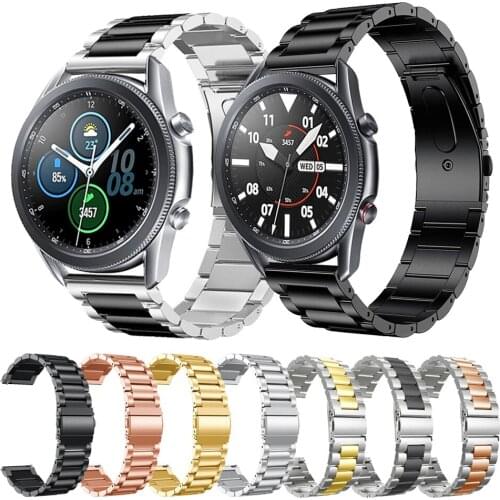 Stainless Steel Strap Replacement Band For Samsung Galaxy Watch 3 41mm 45mm Strap for Gear S3 Classic&Frontier Watchbands