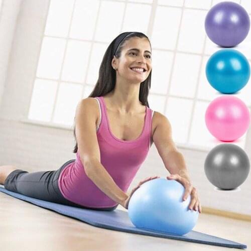 Sports PVC Yoga Ball 25cm Pilates Fitness Gym Balance Fitball Exercise Explosion-proof Indoor Trainer Crossfit Pilates Ball