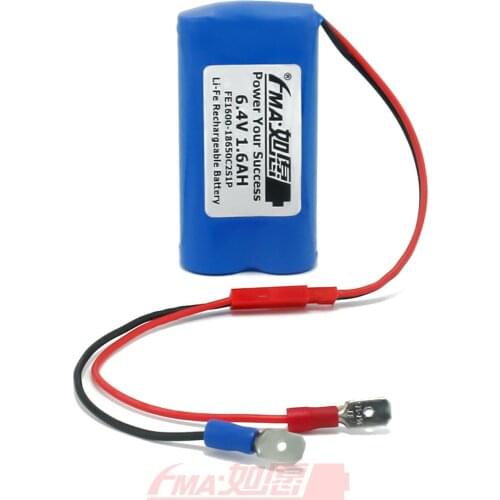 LiFe Battery 6.4V 1.6Ah Replace Lead Acid 6V 1.3AH for EXITRONIX EX6V1.2A UB613