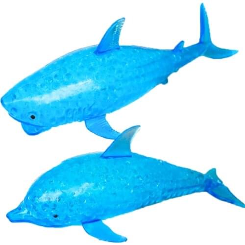 77HD Quality& Durable Anti-stress Squishy Blue Dolphin Balls Fidget Grape Toys Stress Relief Party Gifts for Kids & Adults