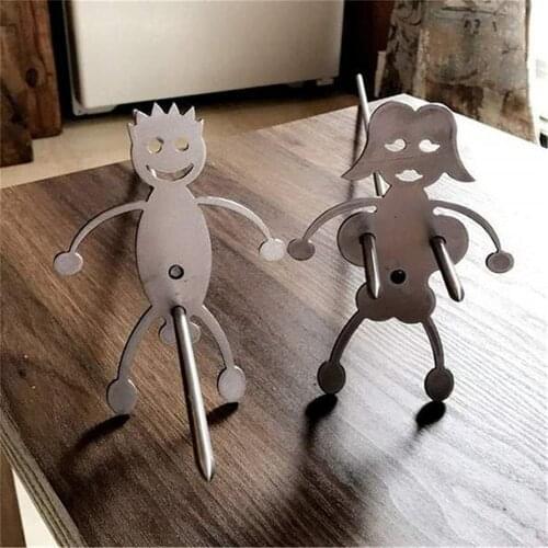 Fun Outdoor Humanoid Barbecue Hot Dog Stand Outdoor Grill Rack Male For Hot Dog Femle For Cotton Candy Premium Material Gift