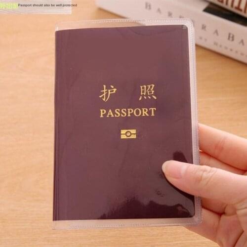 Waterproof Transparent PVC Passport Cover Travel Accessories ID Holder Women Men Storage Organizer Card Busines Credit Wallet