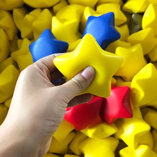 Star Stress Relief Balls Mini Soft Foam Anti Stress Ball Toys Squeeze Star Shape Stress Toys Kids Adult Pressure Relief Toy