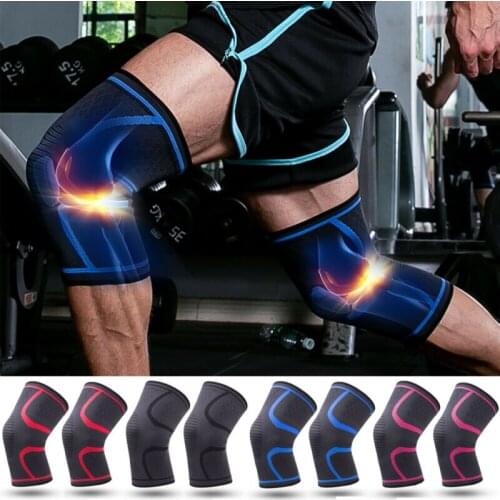 1pcs Sports Compression Knee Brace Support Pad Guard Arthritis Pain Gym Protector Pad Running Fitness Cycling Knee Support