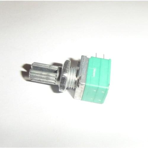 10pcs/lot B20K Audio/Amplifier/Sealed Potentiometer Handle 15MM Double 6Pin 09 Type