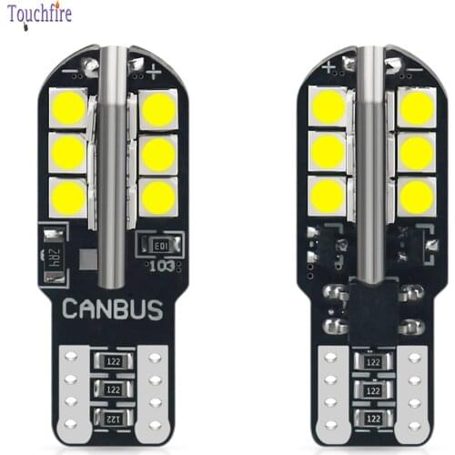100Pcs Car LED Bulbs T10 W5W 24SMD 3030 Canbus Auto Error Free Turn Signal Light License Plate Lights Interior Reading 6000K 12V