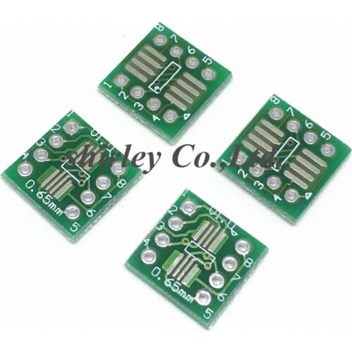80PCS/LOT SO8 MSOP8 SOIC8 TSSOP8 SOP8 turn DIP8 IC adapter Socket Adapter plate PCB PB-FREE without Pin Header