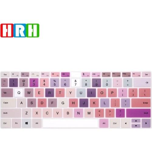 HRH Flames and colorful Silicone Keyboard Cover Skin Protective Film For HUAWEI matebook X Pro13.9 inch MateBook 14 2019 version