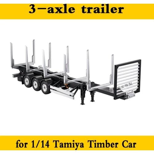 3 Axle Timber Car for 1/14 Tamiya RC Truck Car SCANIA VOLVO MAN TGX Benz Diy