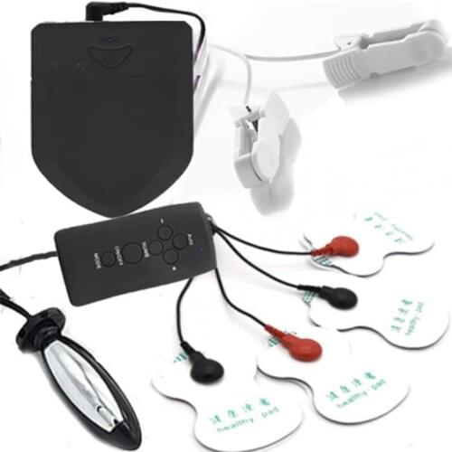 Electric Shock Kit, Electric Shock Nipple Clamps /Pads Breast Stimulation Electro Nipple Massage Sex Toys For Adult Women