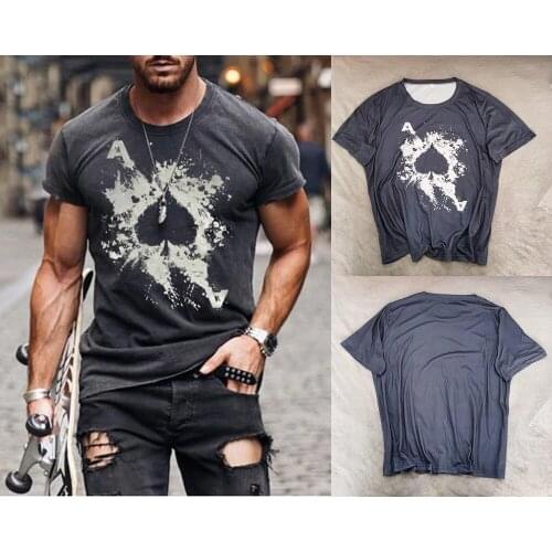Summer New Fashion Street Rock Punk Harajuku Ethnic Style 3D Men T Shirts, Loose Quick-dry Oversized Vintage Short Sleeve Tops