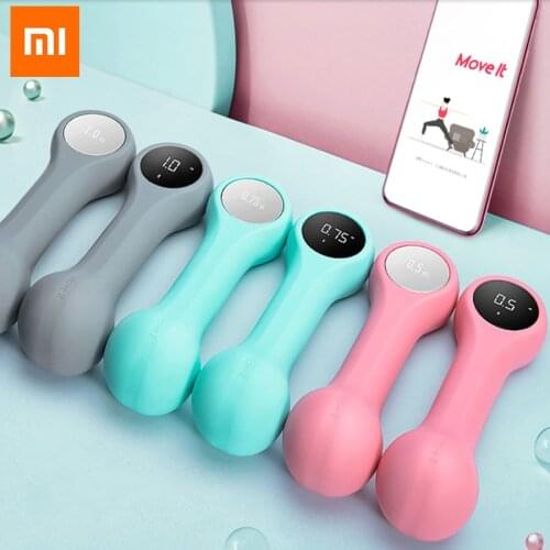 XIAOMI 2x0.5KG Body Building Dumbbells Weight Fitness Gym Equipment Crossfit Yoga For Training Sport Bottle Exercise Smart Barb