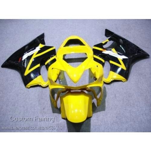Injection Molding Top Selling Fairing Kit For Honda CBR600 F4I 01 02 03 Black Yellow Fairings Set CBR600 F4I 2001-2003 HC09