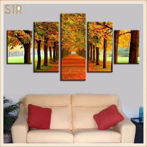 Beautiful Scenery HD Printed 5 Piece Canvas Art Scenery Painting Wall Pictures for Living Room Home Decor Anime Poster Wall Art
