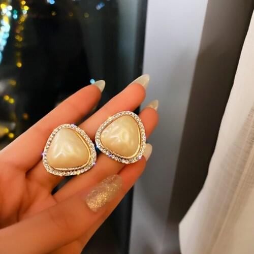 Summer new personality creative geometric three-role earrings luxury fashion prom party earrings for women holiday gift jewelry